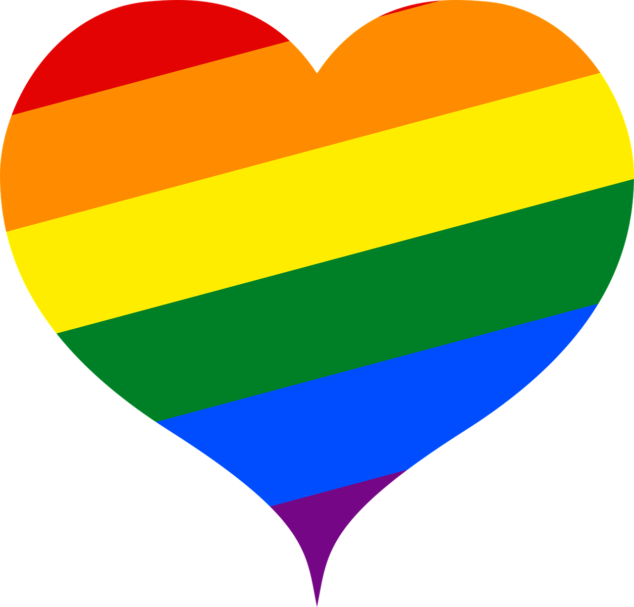 Un cuore, un arcobaleno [foto di Maiconfz, via pixabay, CC0 Creative Commons, Libera per usi commerciali, Attribuzione non richiesta]